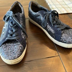 Circus by Sam Edelman Navy Blue Sparkly Sneakers